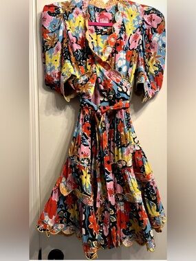CeliaB Aila Floral Mini Dress in Red, Pink, Yellow, Blue